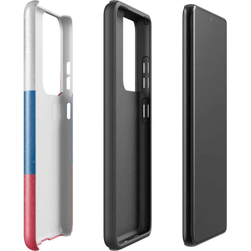 Slovakia Flag Distressed Galaxy S21 Ultra 5G Pro Case